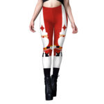 Christmas clothing snowflake tight yoga pants for women