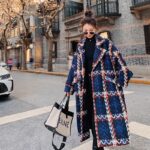 Plaid Woolen Overcoat Women Clothing Mid-Length - Image 4