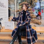 Plaid Woolen Overcoat Women Clothing Mid-Length - Image 3