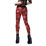 Christmas clothing snowflake tight yoga pants for women - Image 2