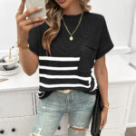 Short Sleeve T-Shirt for Women Knitted Clothing - Image 5