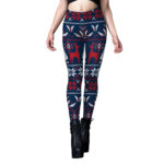 Christmas clothing snowflake tight yoga pants for women - Image 4