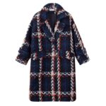 Plaid Woolen Overcoat Women Clothing Mid-Length - Image 5