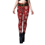Christmas clothing snowflake tight yoga pants for women - Image 6