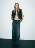 New autumn women clothing round neck embroidered short vest